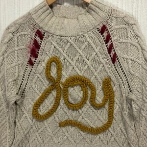 American Eagle Joy‎ Sweater Cable Knit Pullover Holiday Women's Size XS